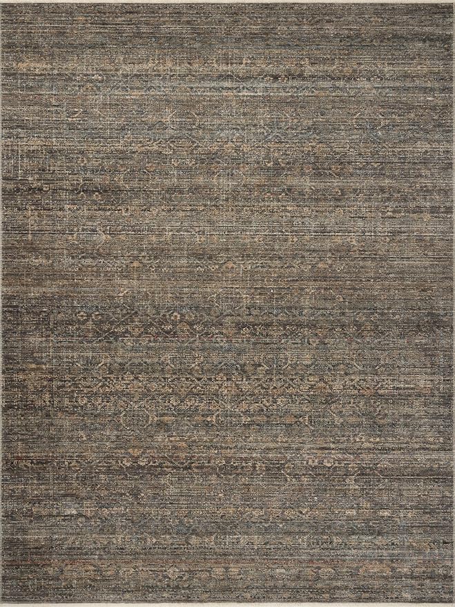 Loloi Amber Lewis Molly Collection MOL-05 Lagoon/Natural 2'-7" x 10'-0" Low Pile Runner Rug