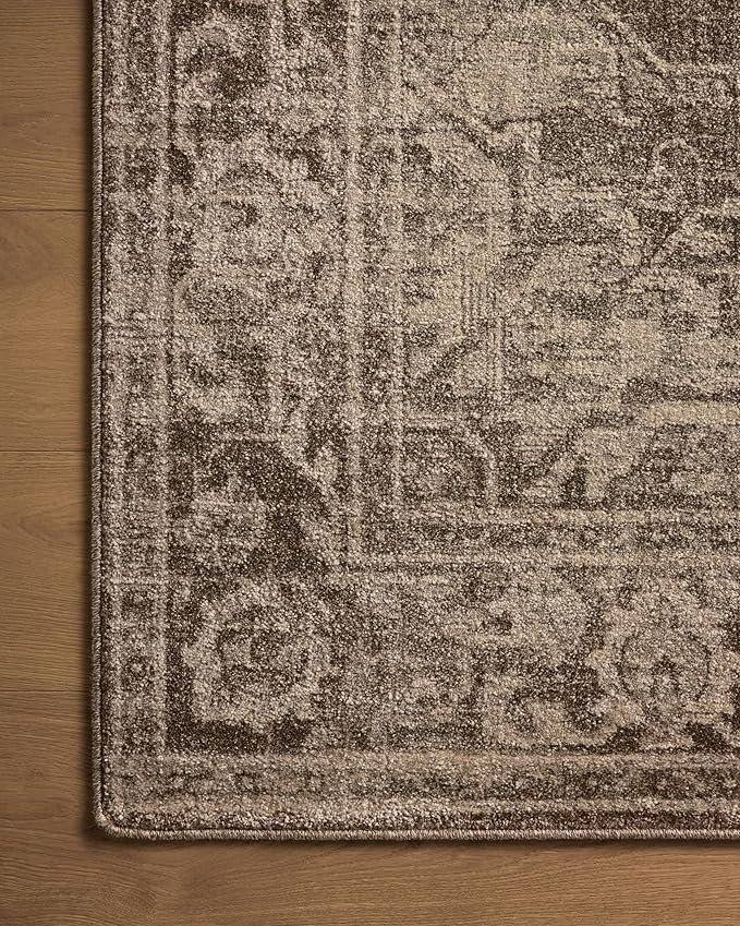 Loloi Magnolia Home by Joanna Gaines Mona Collection MOA-01 Cocoa/Stone 8'-10" x 12' Area Rug