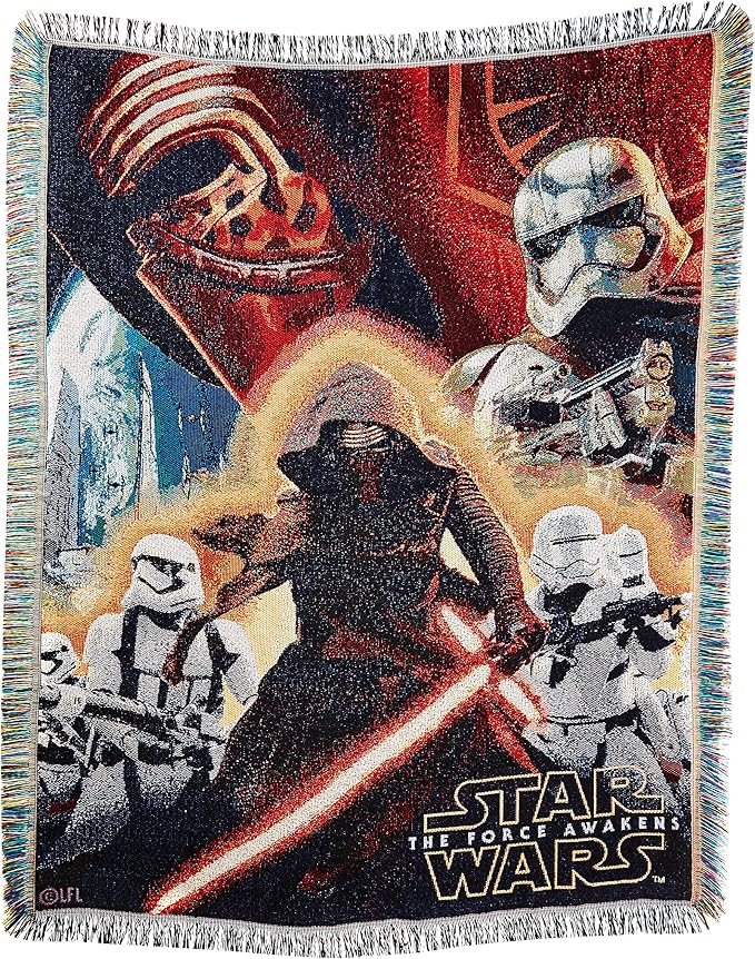 STAR WARS Northwest Woven Tapestry Throw Blanket, 48" x 60", Imperial Troops