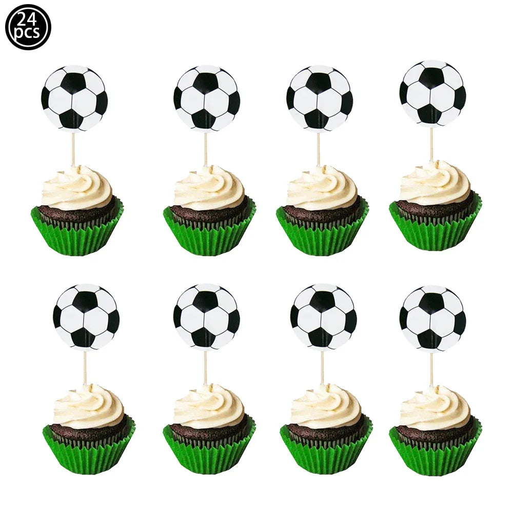 Soccer Party Disposable Tableware Paper Plates Cups Napkins Tablecloth Soccer Birthday Party Decoration