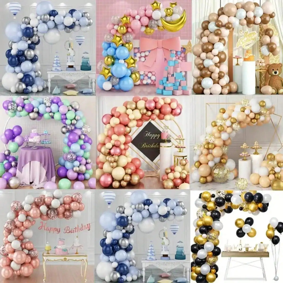 Balloon Arch Kit 2.5 Meters/8.2 Feet Free Bending and Deformation Balloon Column Bracket, Irregular Independent Hanging Vertical